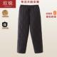 加肥加大菱格轻薄羽绒棉直筒加厚丝棉裤 老人羽绒裤 老年老年人棉裤