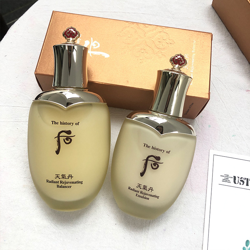 韩国whoo后天气丹华泫水乳组合单品水150ml乳液110ml两件套装专柜