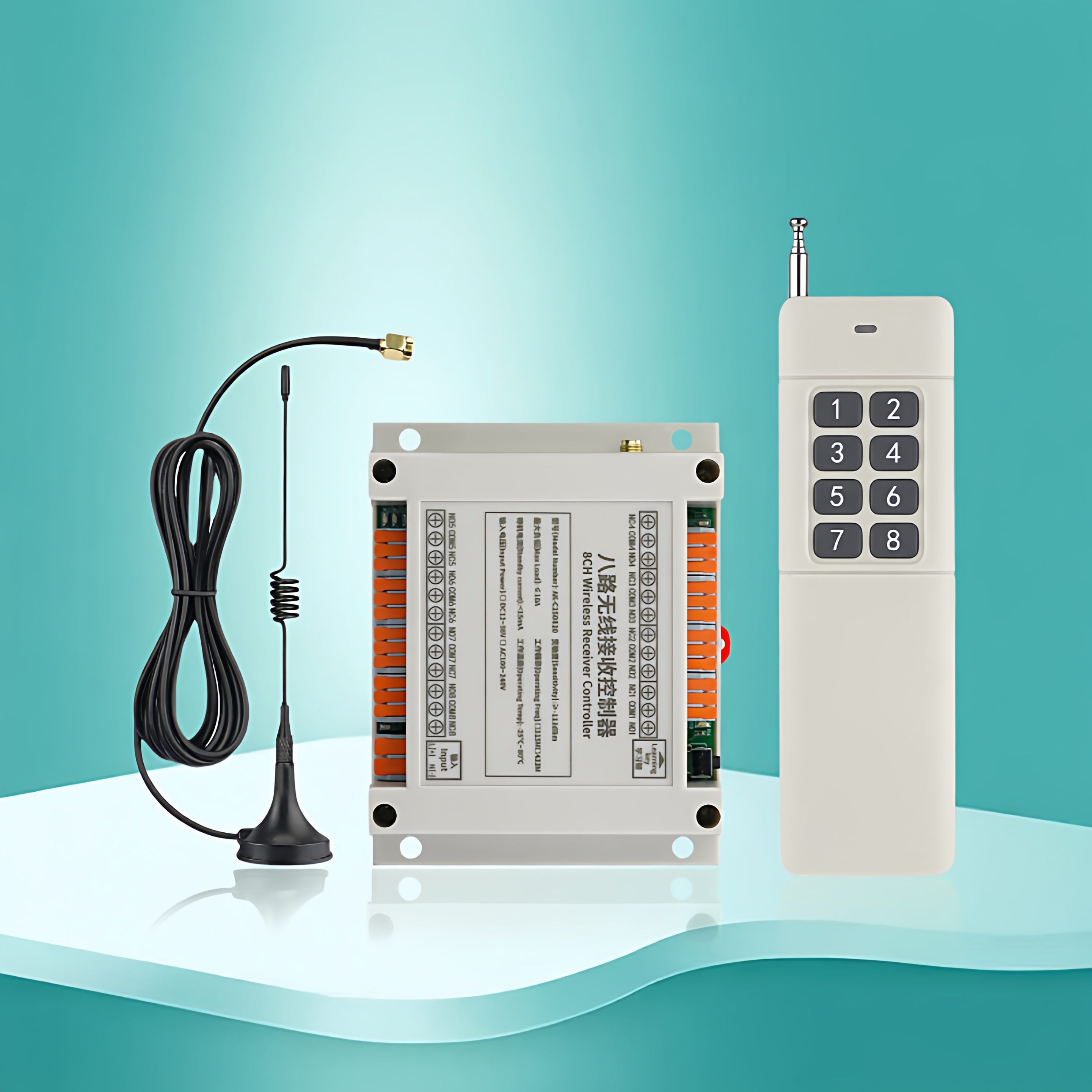 快接12V-36V220V8遥控开关