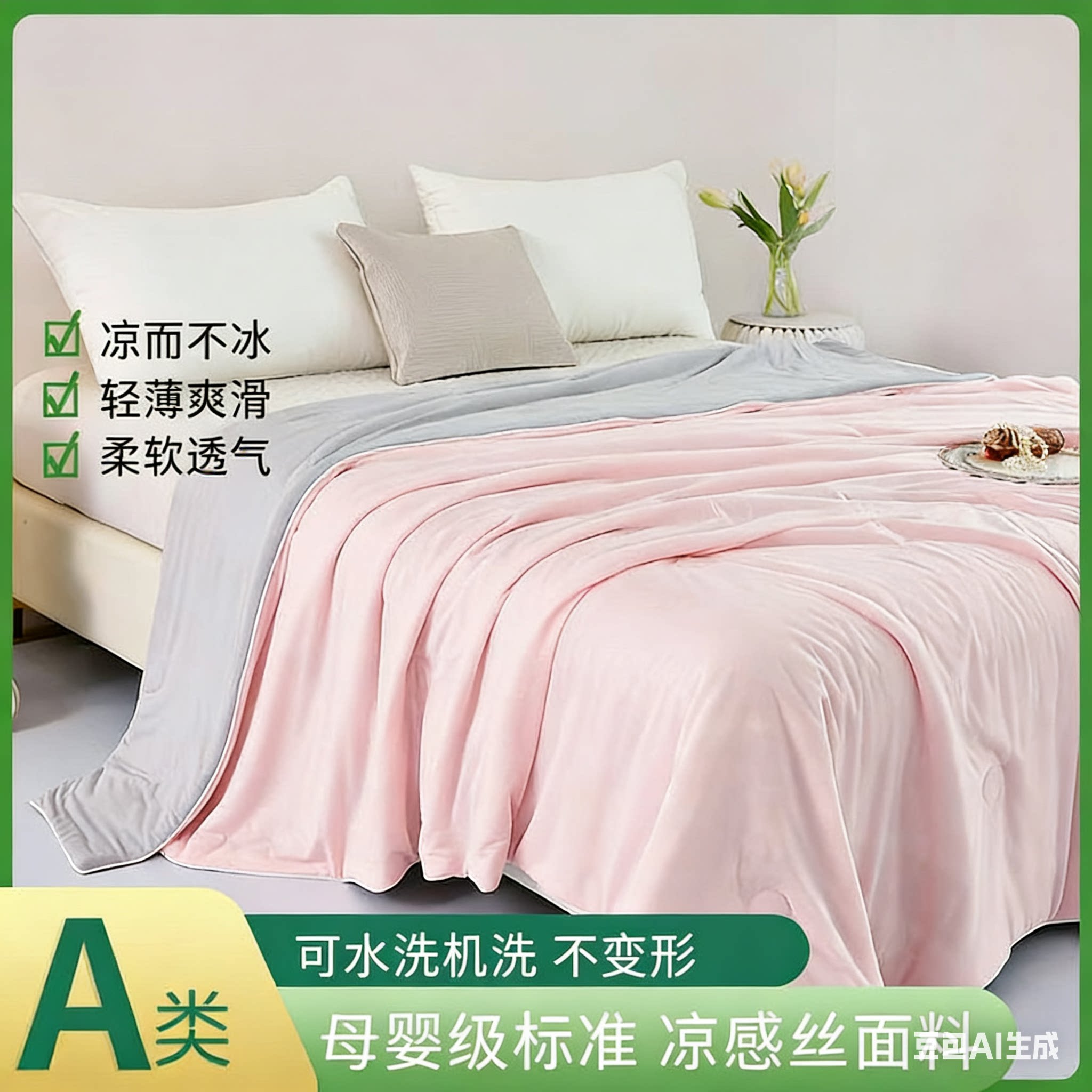 天山锦【有氨】凉感丝可机洗软糯