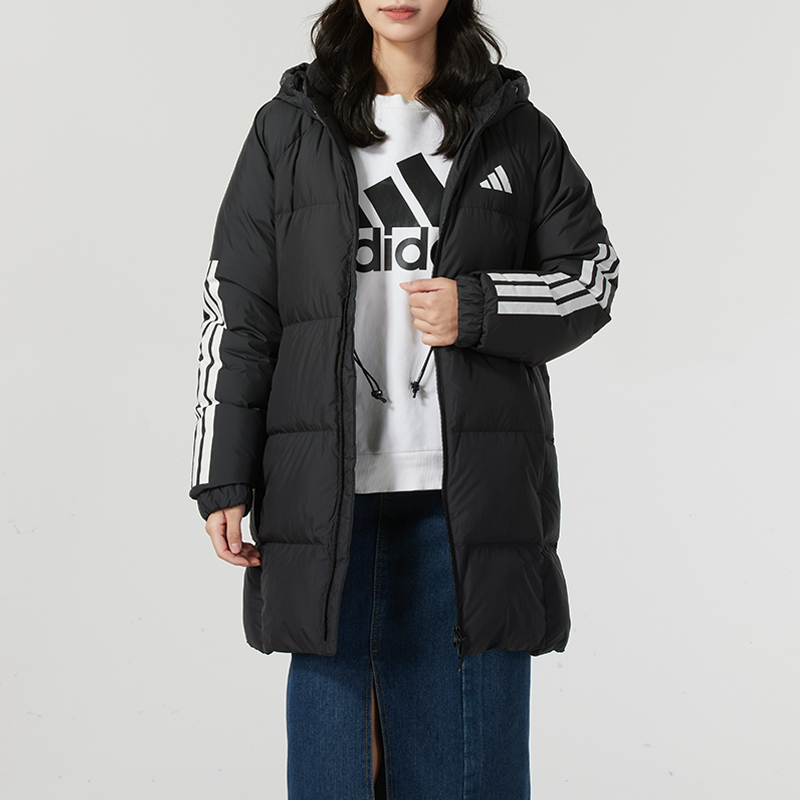 阿迪达斯女子600蓬冬季户外跑步羽绒服保暖连帽训练外套