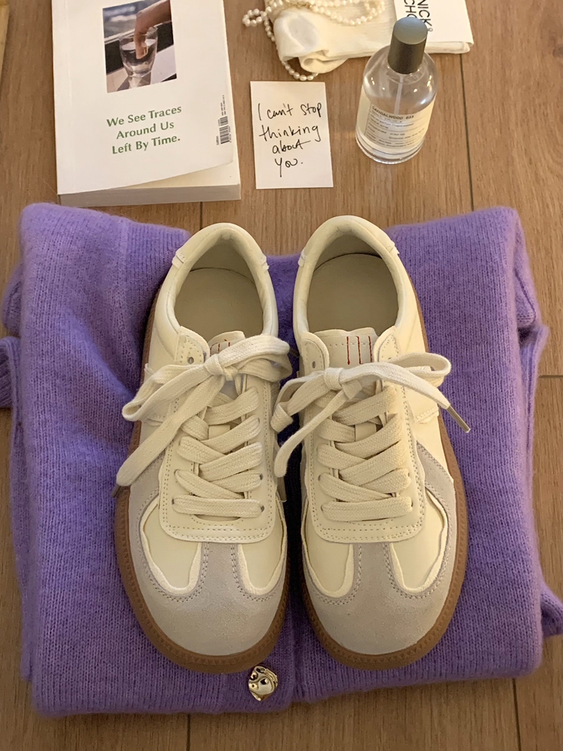 杏色圆头平底马吉拉平替