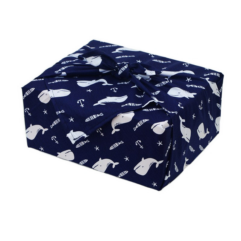 日式和风棉布包裹便当布风吕敷包袱皮生日礼物盒包装布75CM 包邮