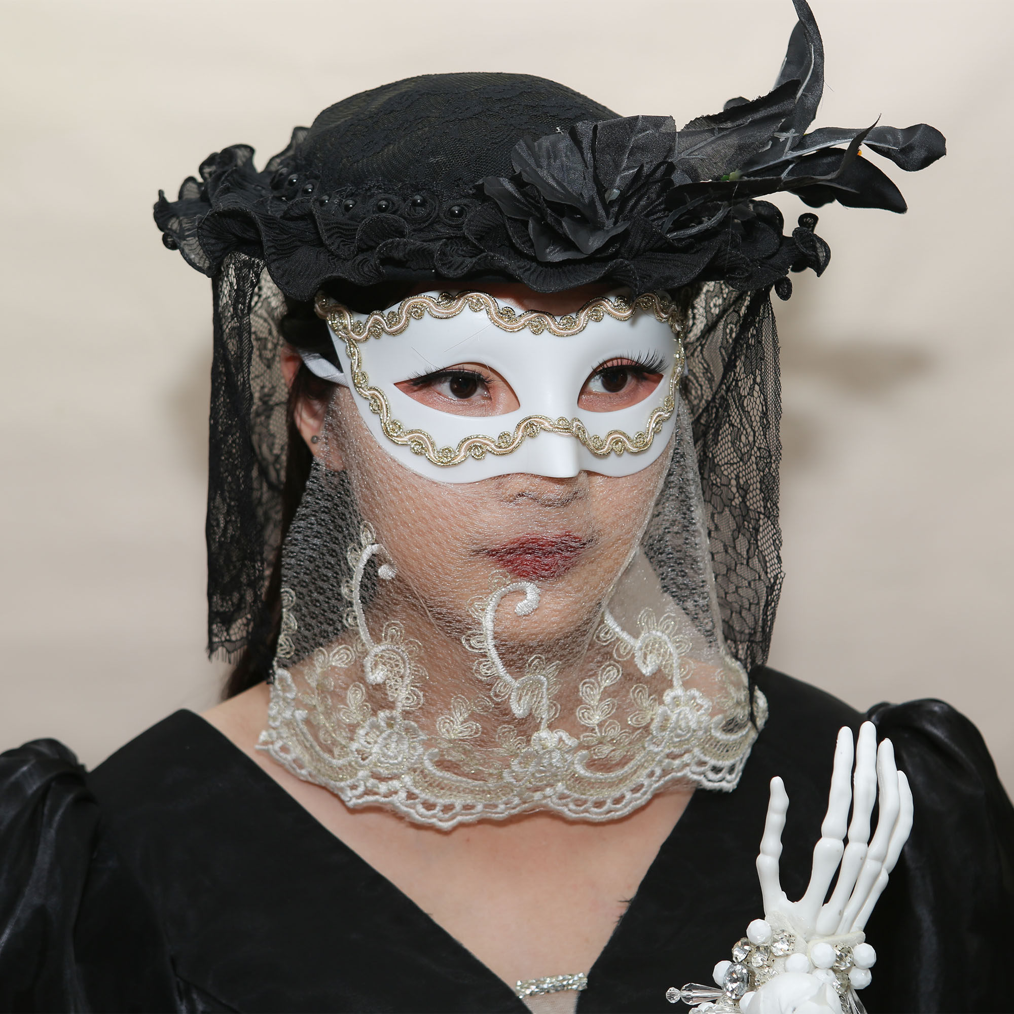 欧美意大利威尼斯面纱面具蒙面歌王万圣节狂欢假面舞会派对男女