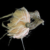 重工超闪粉色镶钻羽毛水钻假面奢华婚纱面具派对万圣节