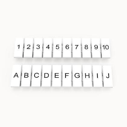 DEGSON导轨接线端子标记条ZB3.5