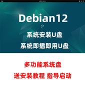 系统安装 U盘即插即用多功能启动盘linux系统U盘 debian