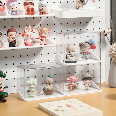 洞洞板配件挂钩壁挂盲盒展示架收纳盒手办公仔墙上摆件装饰防尘盒