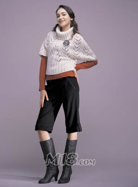 【九成新】7623三加大码灰色，灯芯绒直筒中裤五分裤靴裤腰86-90