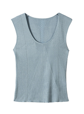 PAMIR春夏新款女圆领桑蚕丝休闲吊带背心 PZ451
