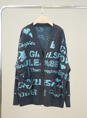 PAMIR秋冬拉绒系列女V领时尚提花羊绒针织衫 LR120