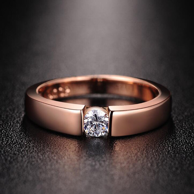 韩版情侣戒指男女潮人锆石仿真钻戒学生款水晶对戒简约七夕礼物