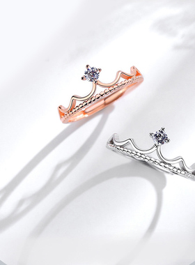 韩版微镶锆石仿真尾戒