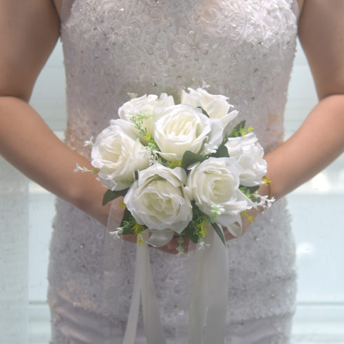 手捧花新娘韩式婚礼结婚领证仿真花束森系婚纱拍照道具手捧花