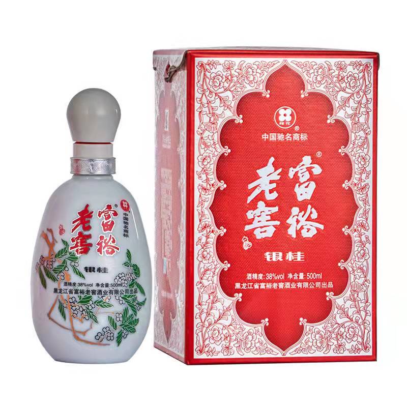 富裕老窖浓香型白酒银桂2013年老酒38度500ml*6整箱纯粮酿 酒类 白酒/调香白酒 原图主图