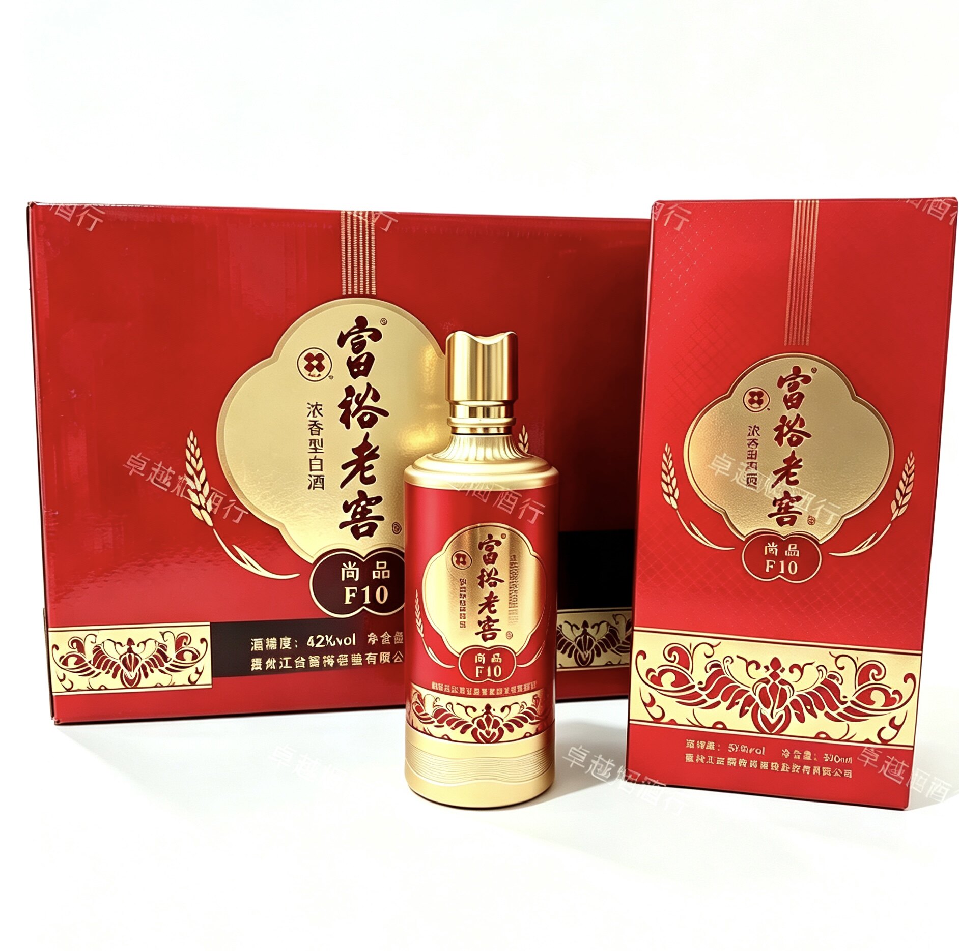 富裕老窖尚品F10浓香42度500ml*6瓶一箱