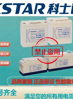KSTAR科士达电池6-FM-100 12V100AH免维护UPS电源直流屏机房后备