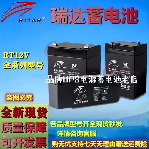 瑞达蓄电池RT1270 RT12120 RT12170 RT12240 RT12260全新电池