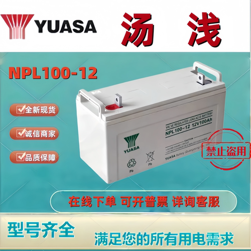 YUASA汤浅原装蓄电池NPL100-12/12V100AH铅酸免维护机房UPS/EPS