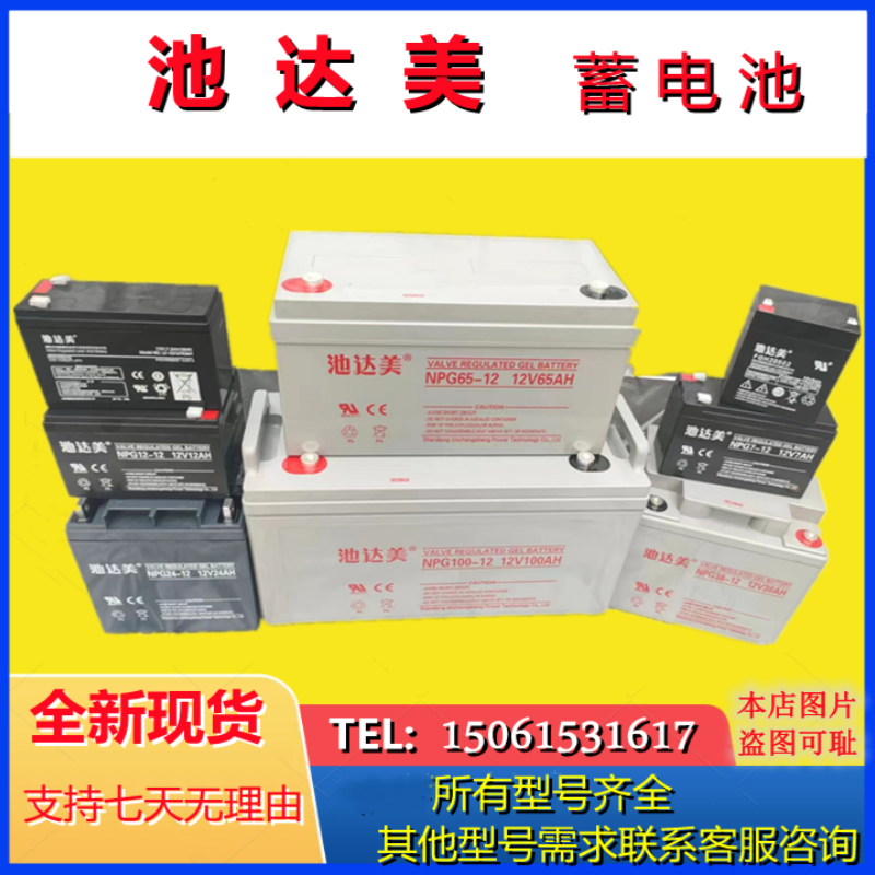 池达美铅酸蓄电池NP12-5AH7AH12A17A24A38A65A100A直流屏EPS UPS