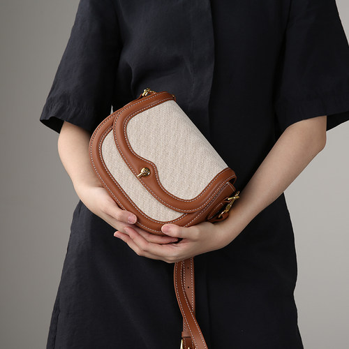 rclab瓦舍马鞍包拼色文艺