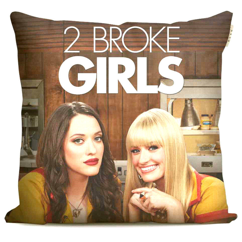破产姐妹2 Broke Girls美剧周边同款纪念品创意礼物沙发抱枕