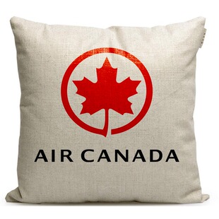 CANADA纪念品沙发抱枕定制旅游赠品礼品枕头靠垫 加拿大航空AIR