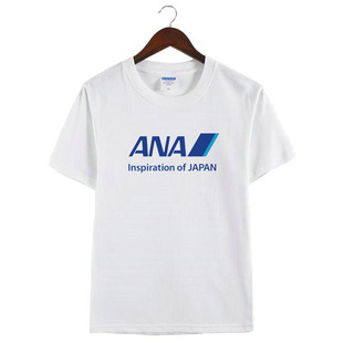 创意航空周边T恤 全日空ANA日本游纪念圆领短袖半袖体恤男女衣服