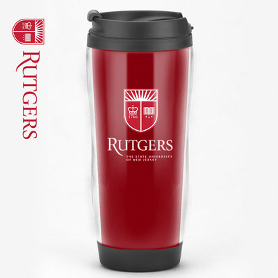 罗格斯大学Rutgers周边定制美国名校纪念品水杯子学生咖啡杯