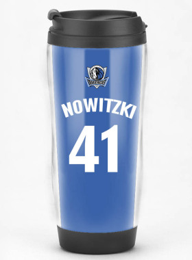 诺维茨基Dirk Nowitzki达拉斯小牛队41号周边球迷纪念品水杯子