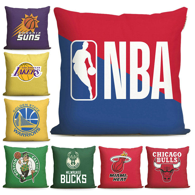 定制NBA球迷抱枕雷霆掘金火箭湖人勇士马刺队周边纪念品礼物靠枕