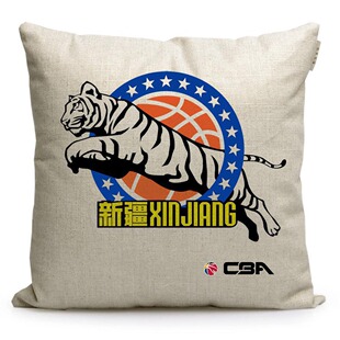 CBA新疆伊力特广汇飞虎队标志纪念品沙发抱枕定制球迷周边靠垫