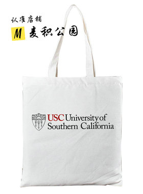 南加州大学UCSB加州大学圣塔芭芭拉分校周边纪念品帆布包布袋子