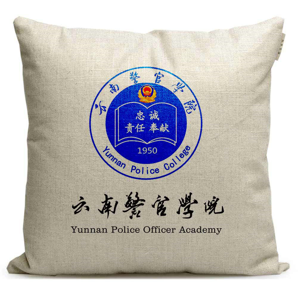 云南警官学院纪念品沙发靠垫抱枕定制周边警校毕业留念礼品