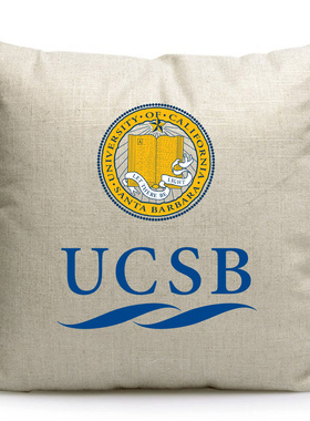 美国名校UCSB周边 加州大学圣塔芭芭拉分校纪念品沙发靠垫抱枕