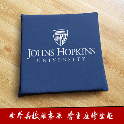 约翰霍普金斯大学Hopkins JHU周边纪念品学生椅子凳子软垫子坐垫