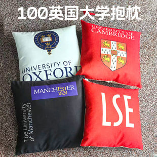 英国大学纪念品牛津剑桥帝国理工UCL爱丁堡LSE华威杜伦周边抱枕