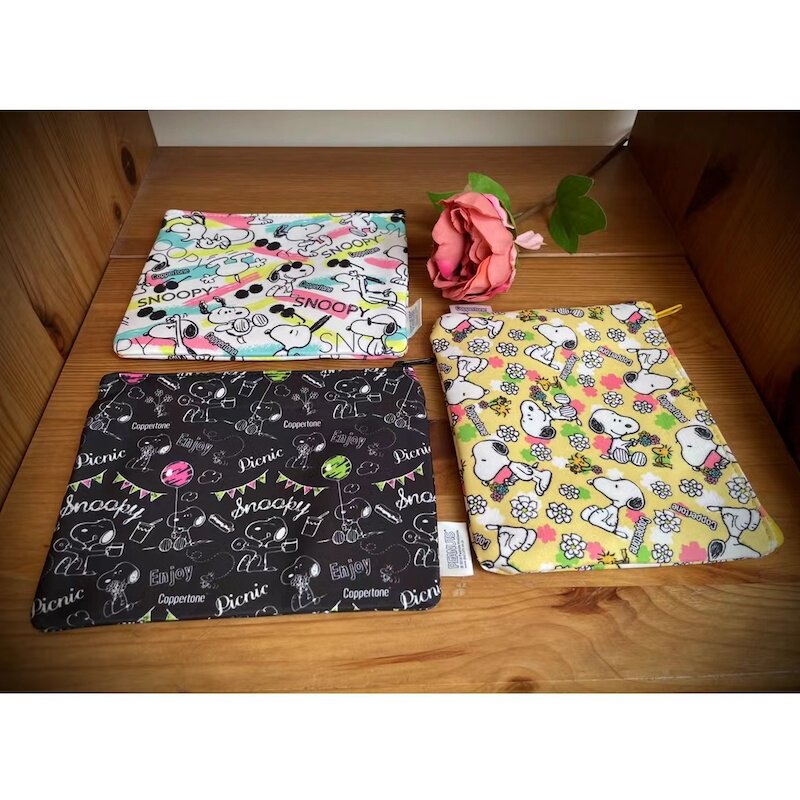 68包邮｜出口外贸尾货中古复古snoopy日常收纳小布袋拉链整理袋