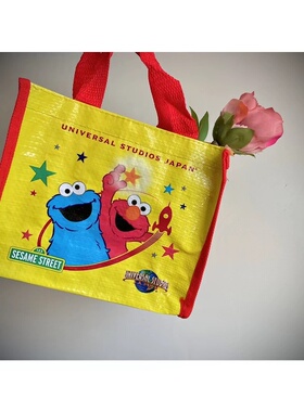 99清仓价｜日单环球影城经典卡通芝麻街结实mini许愿星编织袋