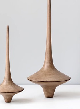 实木工艺品酒店装饰摆件样板房间玄关软装抽象雕塑艺术品摆设