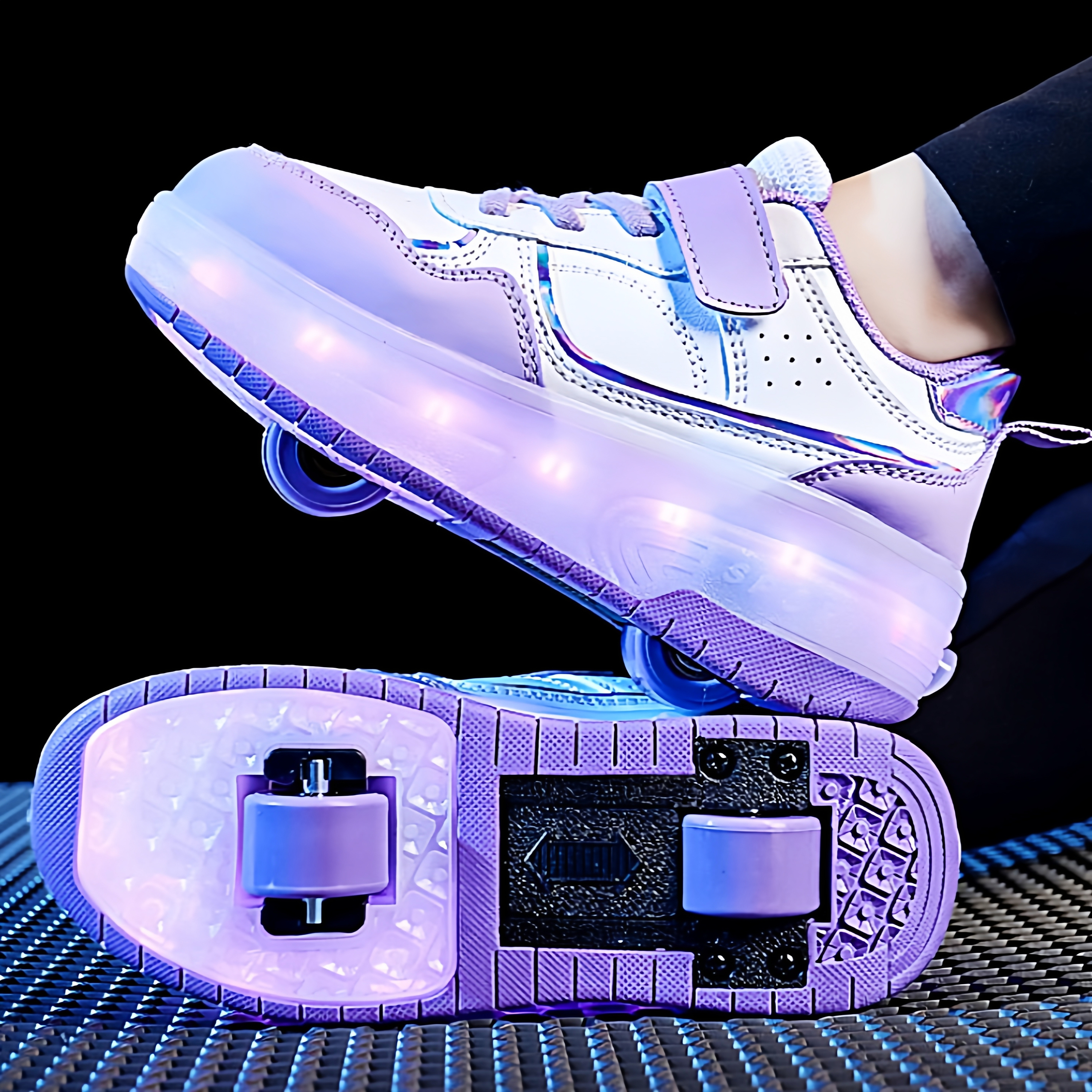 小红书爆款一键收缩暴走轮滑鞋