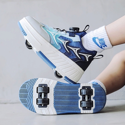 暴走鞋四轮拆卸可走路可滑