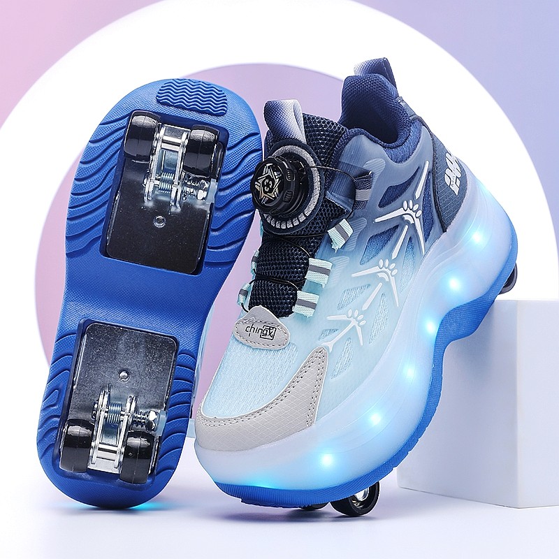 暴走鞋男童女童隐形四轮一键收缩发光飞行溜冰鞋儿童暴走轮滑鞋子,运动/瑜伽/健身/球迷用品,暴走鞋,淘宝优惠券,粉丝福利购,淘宝优惠卷