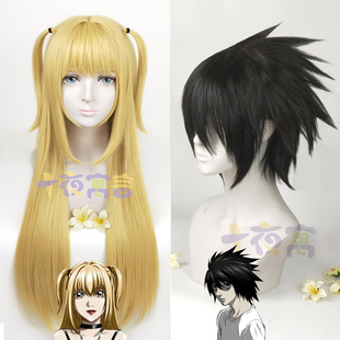 十夜寓言 死亡笔记 夜神月 L 弥海砂COS假发