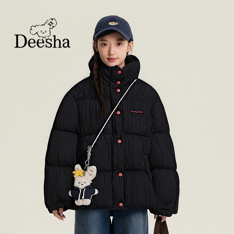 青少年春亚纺立领面包服