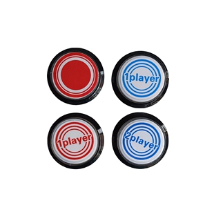 游戏机配件用于完毁袭击海盗大冒险按键1P 2P A队1号2号按钮