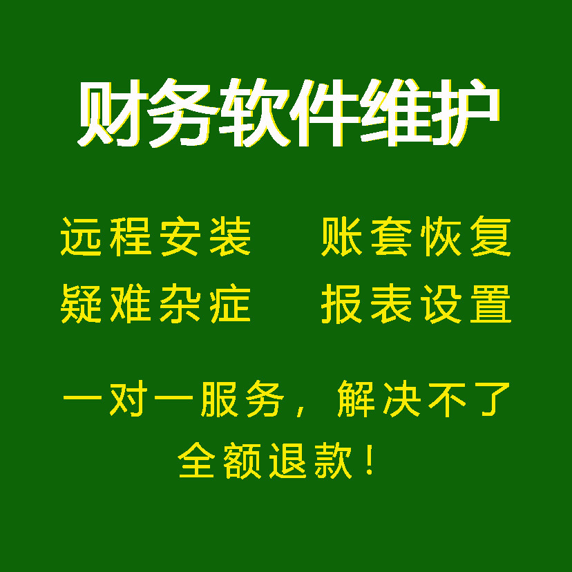 财务软件远程服务适用于速达等问题售后维护安装调试数据恢复修复