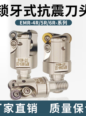 EMR锁牙式刀头全系列锁牙刀头圆鼻快进给开粗 螺纹铣刀头R4R5刀头