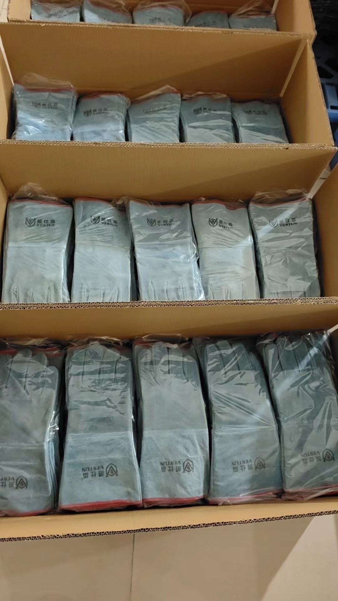 单层双层威仕盾焊工手套 打胶水