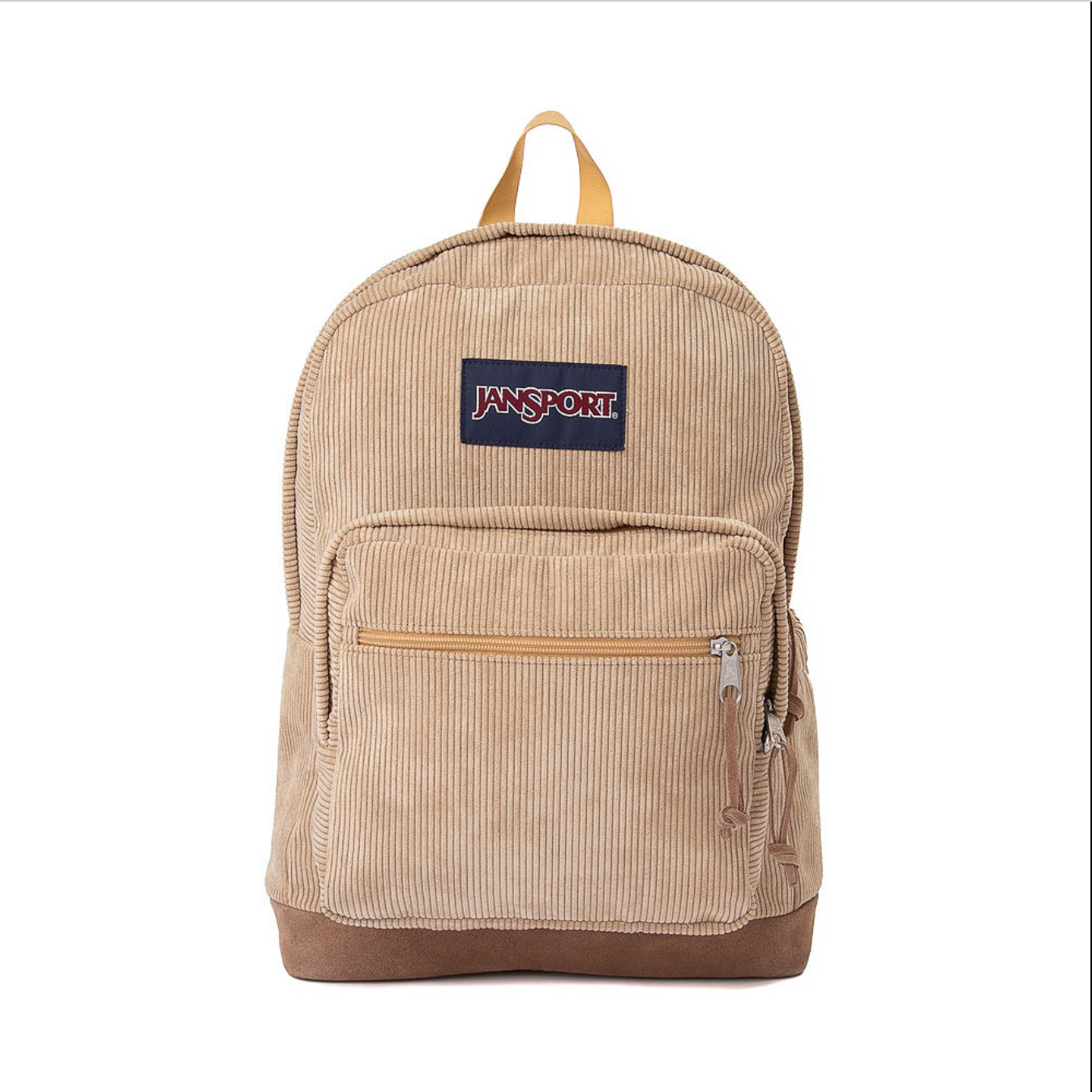 Jansport杰斯伯正品秋冬复古灯芯绒书包刺绣双肩背包通勤包旅行包